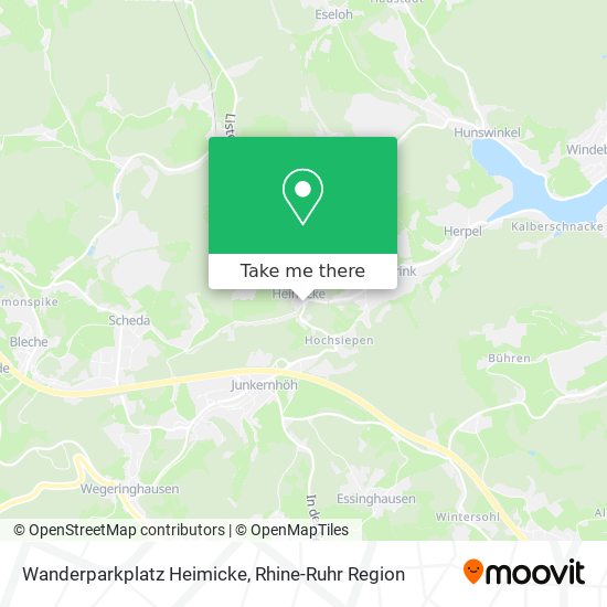Wanderparkplatz Heimicke map