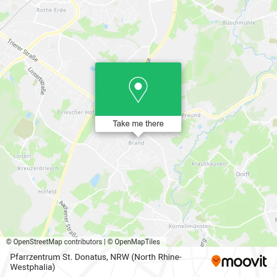 Pfarrzentrum St. Donatus map