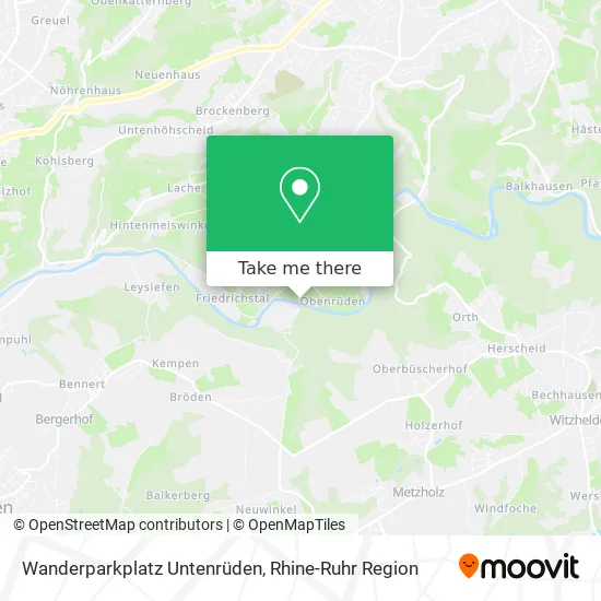 Карта Wanderparkplatz Untenrüden