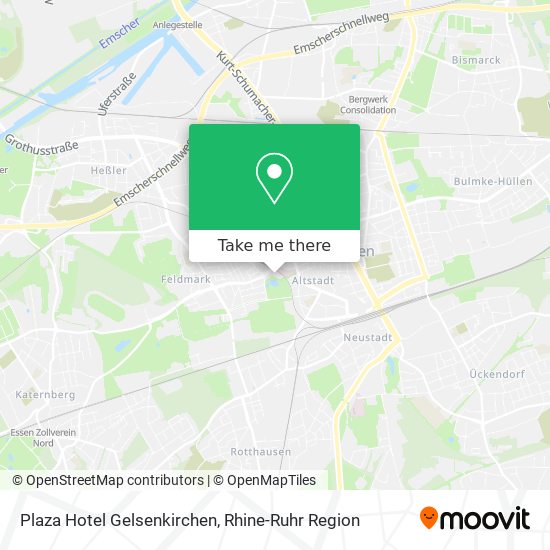 Plaza Hotel Gelsenkirchen map