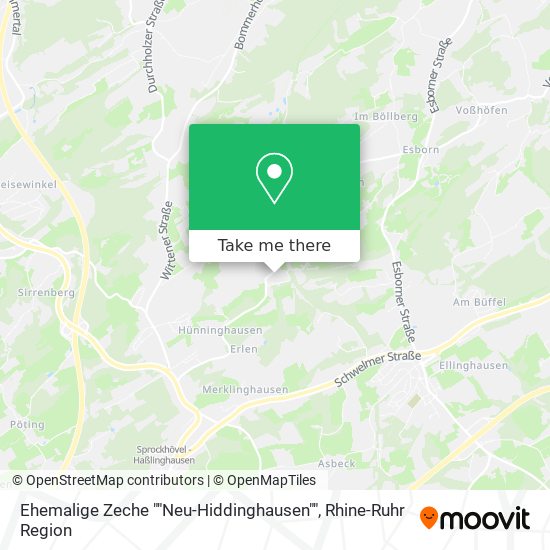 Ehemalige Zeche ""Neu-Hiddinghausen"" map