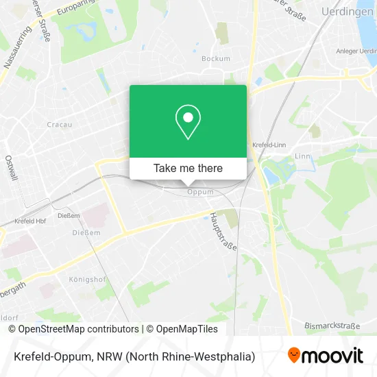 Карта Krefeld-Oppum