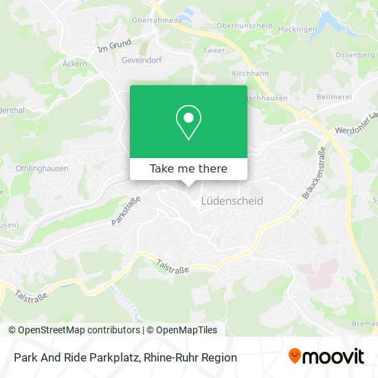 Park And Ride Parkplatz map
