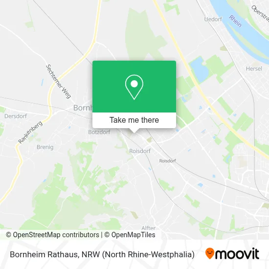 Bornheim Rathaus map