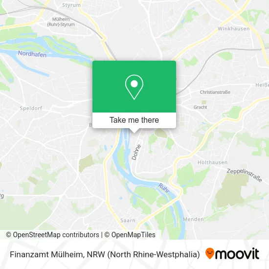 Карта Finanzamt Mülheim