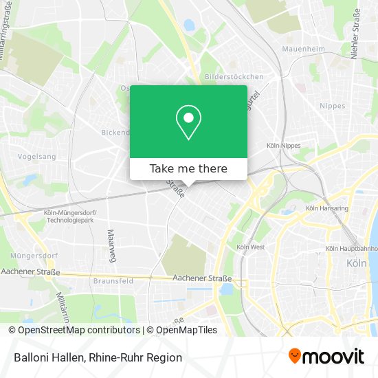 Balloni Hallen map