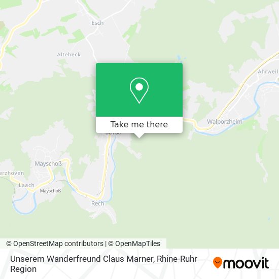 Unserem Wanderfreund Claus Marner map