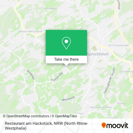 Карта Restaurant am Hackstück