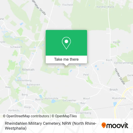 Rheindahlen Military Cemetery map
