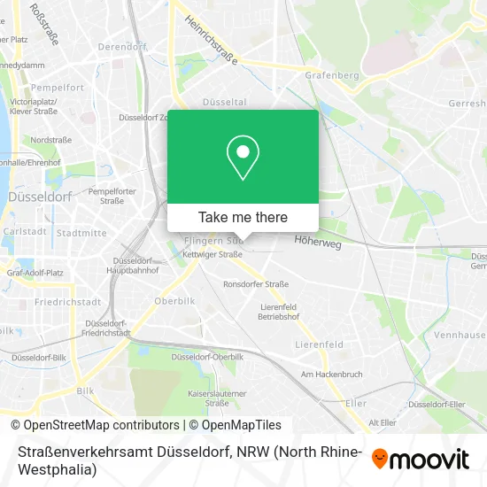 Straßenverkehrsamt Düsseldorf map