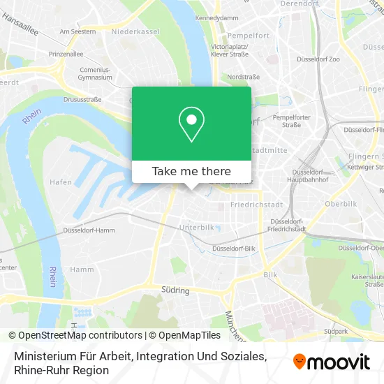 Карта Ministerium Für Arbeit, Integration Und Soziales