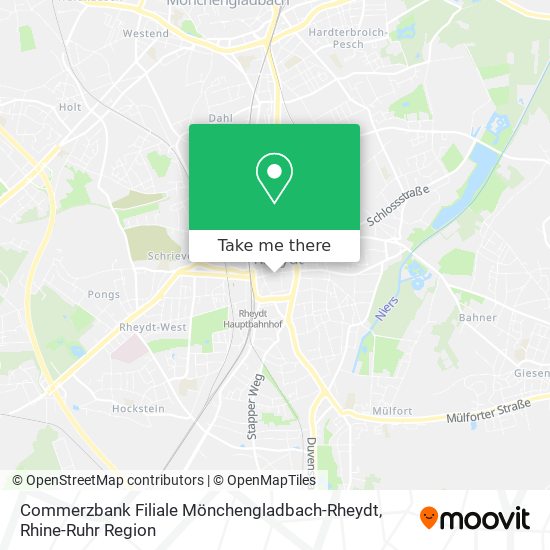 Commerzbank Filiale Mönchengladbach-Rheydt map