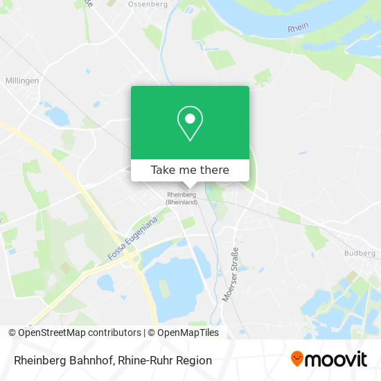 Rheinberg Bahnhof map
