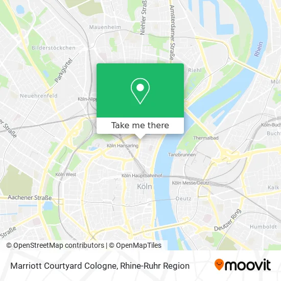 Карта Marriott Courtyard Cologne