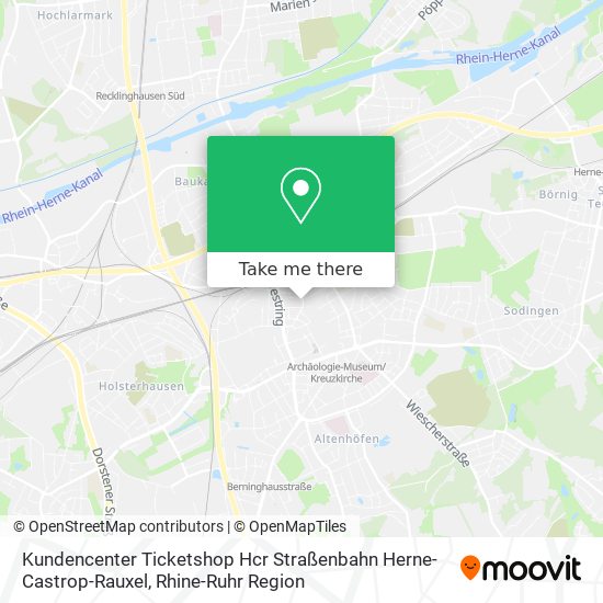 Kundencenter Ticketshop Hcr Straßenbahn Herne-Castrop-Rauxel map