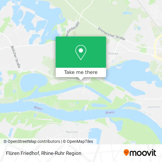 Flüren Friedhof map