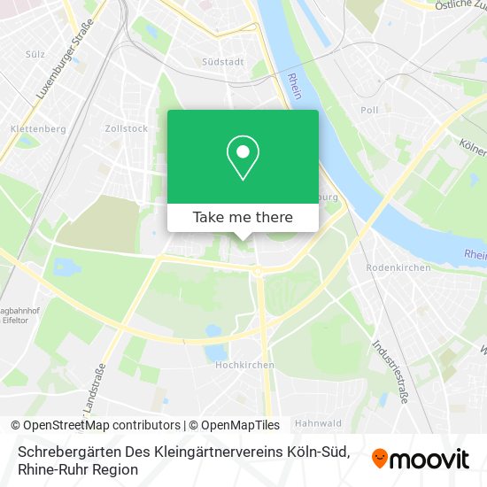 Schrebergärten Des Kleingärtnervereins Köln-Süd map