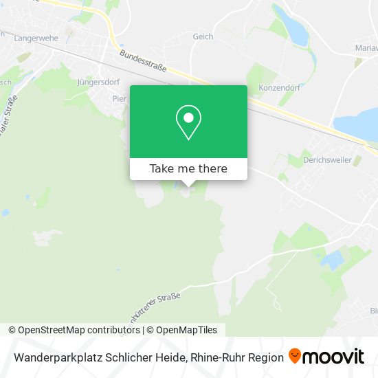 Wanderparkplatz Schlicher Heide map