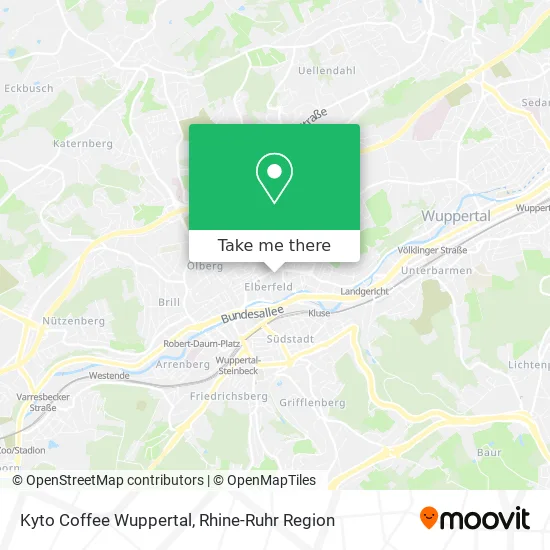 Карта Kyto Coffee Wuppertal