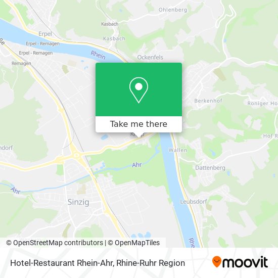 Карта Hotel-Restaurant Rhein-Ahr