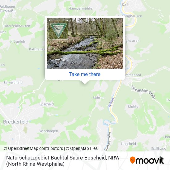 Naturschutzgebiet Bachtal Saure-Epscheid map