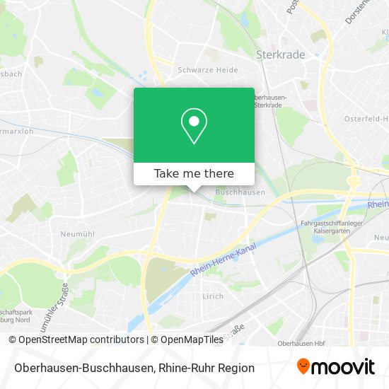Oberhausen-Buschhausen map