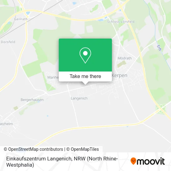 Карта Einkaufszentrum Langenich