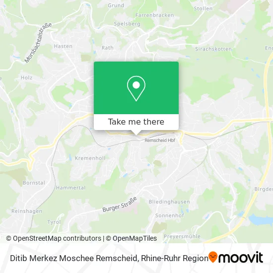 Карта Ditib Merkez Moschee Remscheid