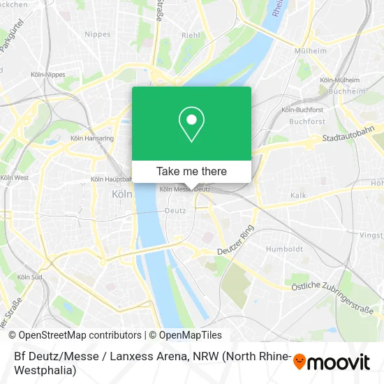 Карта Bf Deutz/Messe / Lanxess Arena