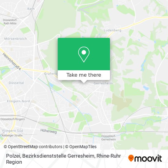 Polzei, Bezirksdienststelle Gerresheim map