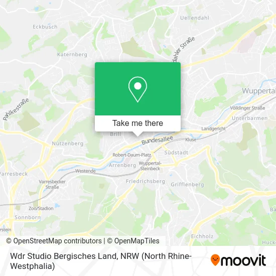 Карта Wdr Studio Bergisches Land