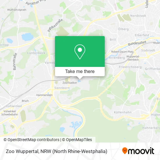 Карта Zoo Wuppertal