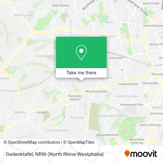 Карта Gedenktafel