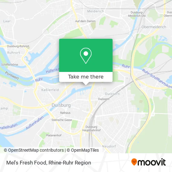 Mel's Fresh Food map