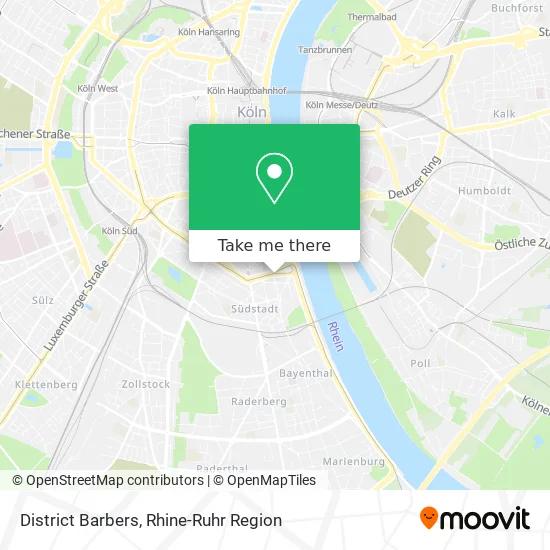 District Barbers map