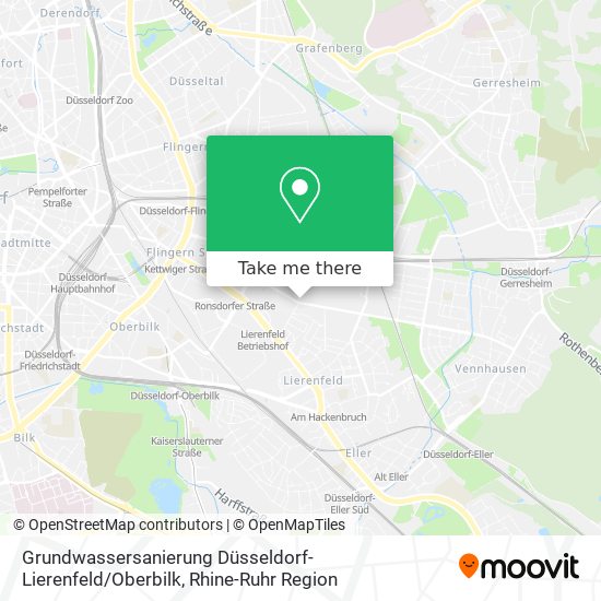 Grundwassersanierung Düsseldorf-Lierenfeld / Oberbilk map