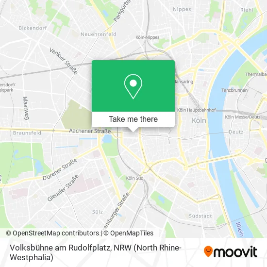 Карта Volksbühne am Rudolfplatz