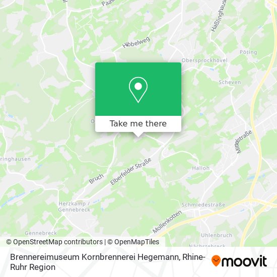 Brennereimuseum Kornbrennerei Hegemann map