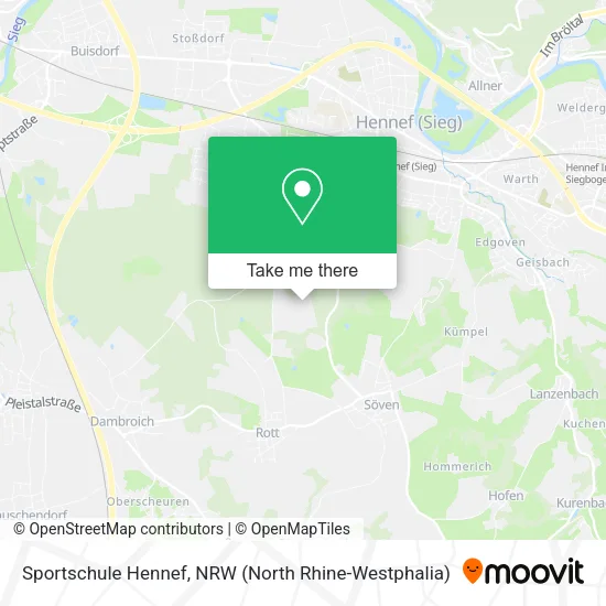 Карта Sportschule Hennef