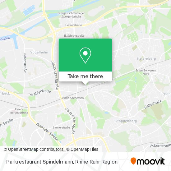 Карта Parkrestaurant Spindelmann