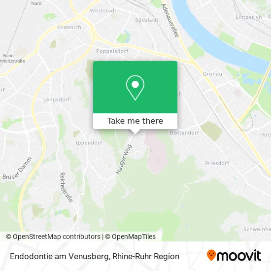 Карта Endodontie am Venusberg