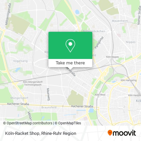 Köln-Racket Shop map