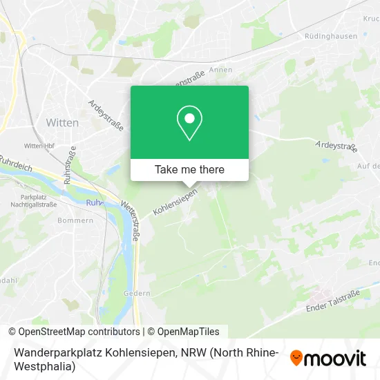 Wanderparkplatz Kohlensiepen map