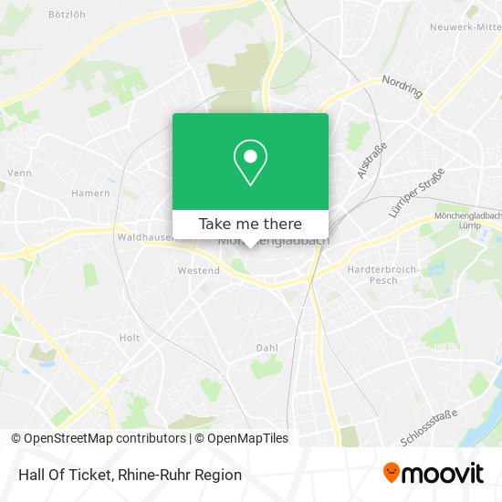 Hall Of Ticket map