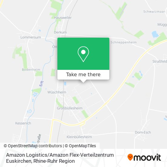 Карта Amazon Logistics / Amazon Flex-Verteilzentrum Euskirchen