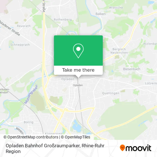 Карта Opladen Bahnhof Großraumparker