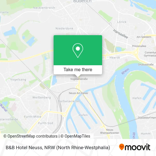 Карта B&B Hotel Neuss