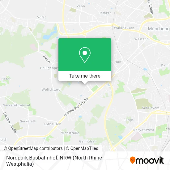 Nordpark Busbahnhof map