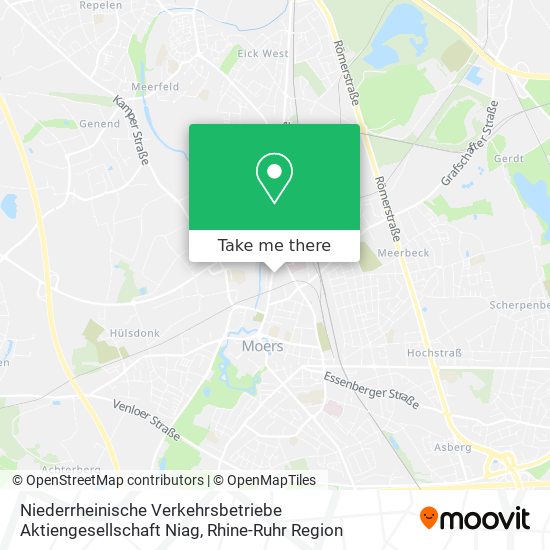 Niederrheinische Verkehrsbetriebe Aktiengesellschaft Niag map