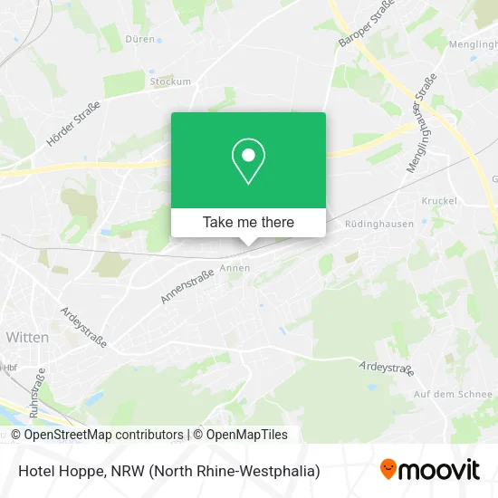 Hotel Hoppe map